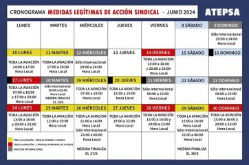 Un gremio aeronáutico anunció 18 días de paros para junio: cómo afectará a los vuelos