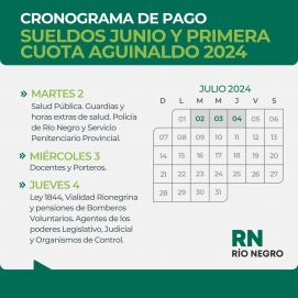 Río Negro finalmente le puso fecha al pago del aguinaldo