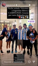 Los famosos que viajaron a Miami para alentar a la Selección