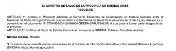 Buenos Aires oficializó la cesión de ambulancias a Chubut