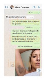 Se filtraron nuevos chats entre Fabiola Yañez y Alberto Fernández: “Todo el tiempo me golpeas, es insólito”