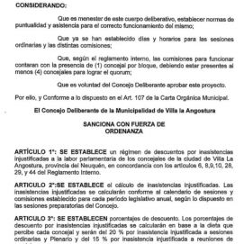 Piden descuentos en las dietas de los concejales de VLA por faltas injustificadas