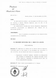 Jugada libertaria: el Senado tratará también la suspensión de Oscar Parrilli