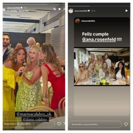 Ana Rosenfeld y Marina Calabró compartieron fiesta de cumpleaños: las perlitas del evento