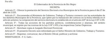 El Gobierno propuso fecha para elecciones en localidades, qué día será y qué se vota