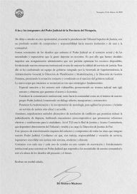 Mazieres asumió la presidencia del TSJ y adelantó cambios en el sistema judicial neuquino