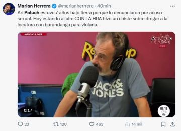 Ari Paluch hizo un “chiste” en la radio que causó indignación entre los internautas