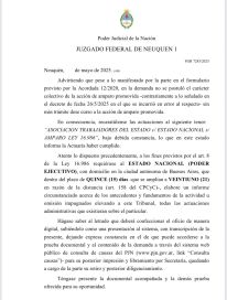 La Justicia federal hizo lugar al planteo de ATE por el derecho a huelga