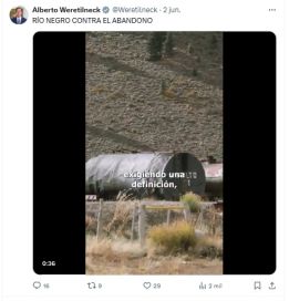 Vialidad Nacional cruzó a Weretilneck por el estado de las rutas: “Gobiernan hace 14 años”