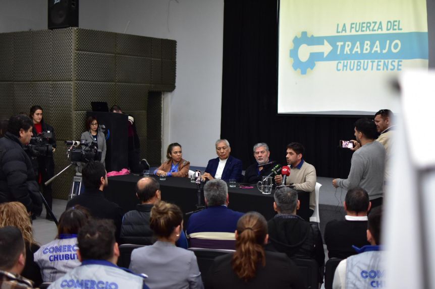 Béliz y Goic presentaron la lista sindicalista “La Fuerza del Trabajo Chubutense” para las legislativas