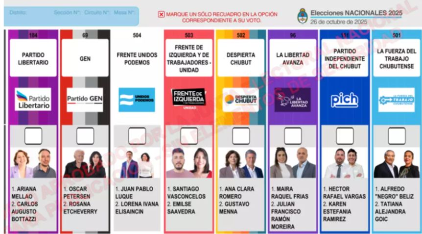 La Justicia Electoral oficializó la Boleta Única de Papel aprobada en Chubut