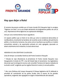 Parte del sector histórico del Frente Grande salió a cuestionar decisiones del partido