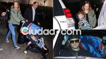 Luisana Lopilato volvió a la Argentina junto a Bublé y sus hijos