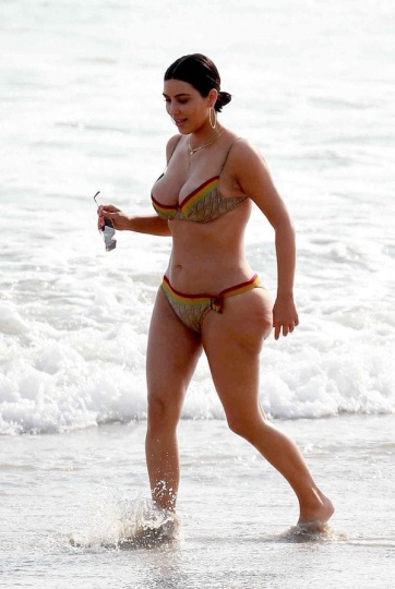 ¡Irreconocible! Así luce el cuerpo de Kim Kardashian sin Photoshop