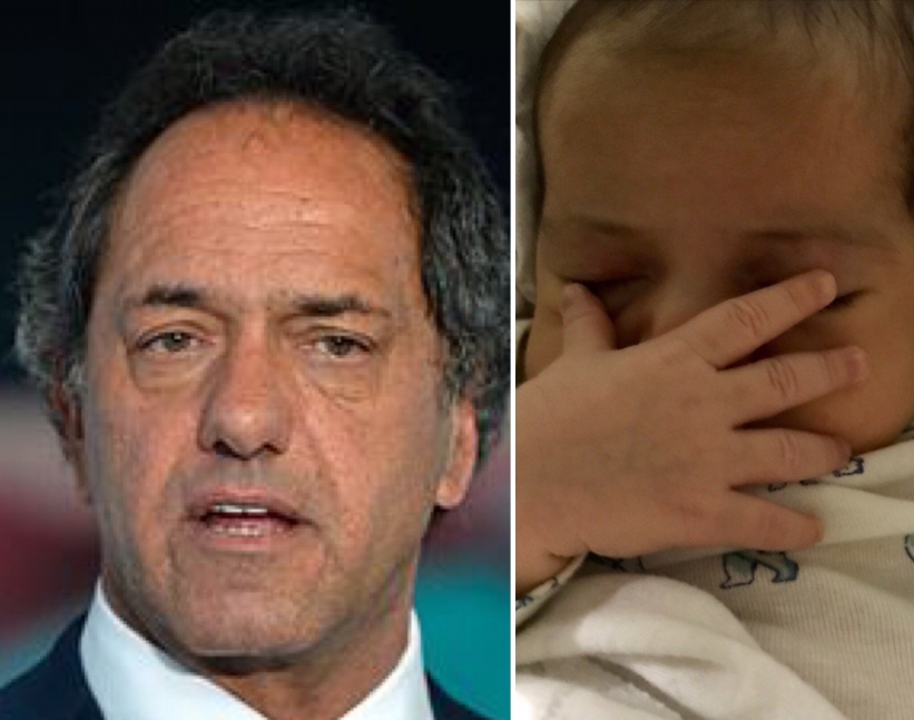 Lorena Scioli lanzó un fuerte tuit con la foto de su bebé