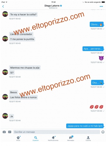 Los chats caliente de Diego Latorre y Natacha Jaitt