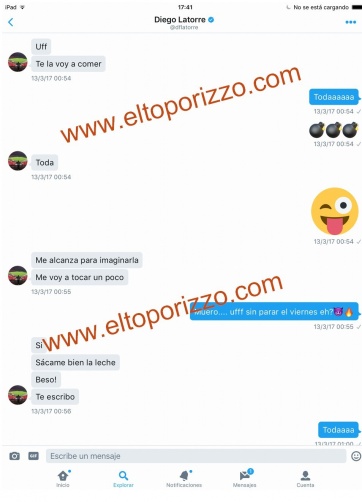 Los chats caliente de Diego Latorre y Natacha Jaitt