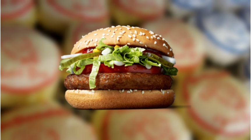 Mc Donalds presentó su primera hamburguesa vegana