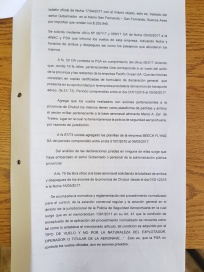 Hansen: “No quisieron brindarnos los detalles de los planes de vuelo”