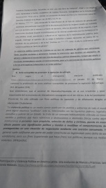 La ministra Cigudosa presentó denuncia por acoso y violencia política