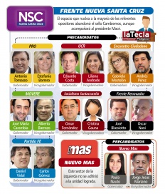 Elecciones en Santa Cruz: sobreoferta de candidatos