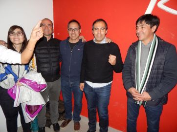 Martínez fue reelecto en Ingeniero Huergo y llegaron los saludos desde la rosada