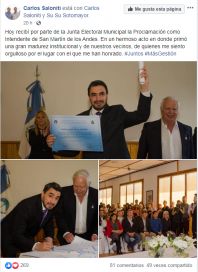 San Martín de los Andes: Saloniti chocho con su diploma