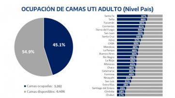 Ocupación camas de UTI: la situación en cada una de las provincias patagónicas