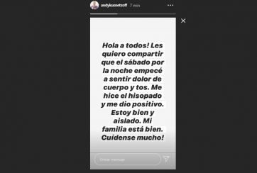 Andy Kusnetzoff dio positivo de COVID-19