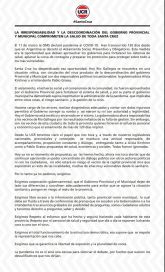 Durísimo comunicado de la UCR por el manejo de la pandemia