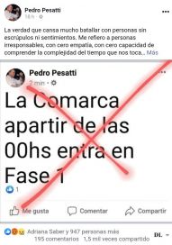 Pesatti, una fake news y la solidaridad de un opositor