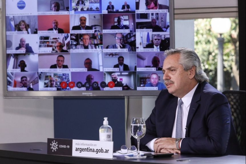 Alberto analizó el aislamiento con gobernadores: el fin de semana sería el anuncio