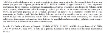 Advierten que uno de los voceros de la protesta policial fue expulsado de la fuerza