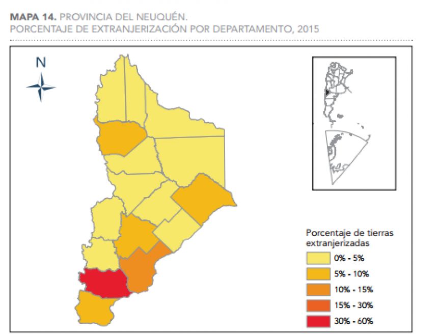 Cushamen (Chubut): qué porcentaje de tierras está en manos de