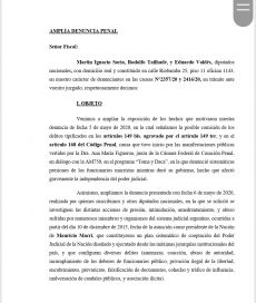 Diputado sureño amplió denuncia contra Macri y Bullrich por presión a dirigentes opositores