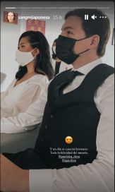 La China Suárez se emocionó con el casamiento de su hermano