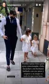 La China Suárez se emocionó con el casamiento de su hermano