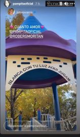Pampita inauguró una plaza en homenaje a su hija Blanquita
