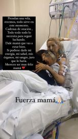 Cande Tinelli pidió cadena de oración por la salud de su mamá