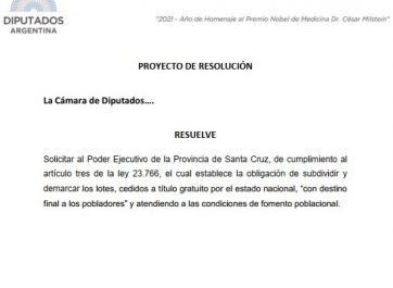 Legisladores denuncian que Alicia K no entrega terrenos cedidos por Nación