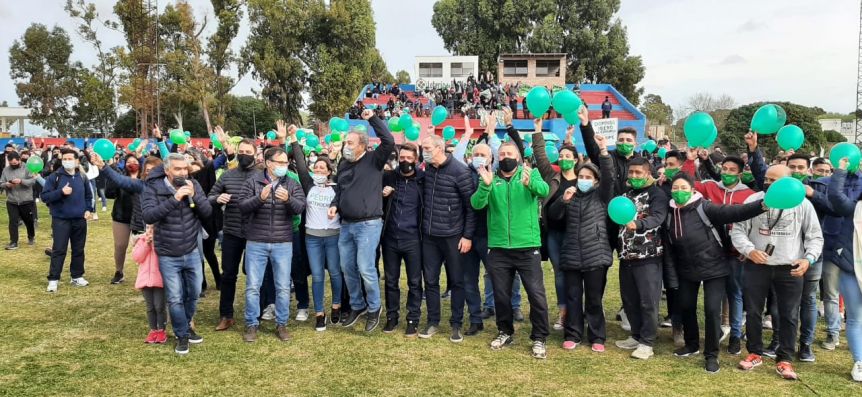 Con estricto protocolo, JSRN convocó a militantes y dirigentes para cerrar la campaña