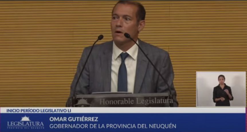 Gutiérrez abrió la sesiones con un discurso enfocado en el contexto, obras y reformas