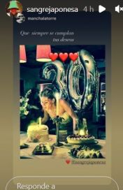 Las primeras imágenes del cumpleaños N° 30 de la China Suárez