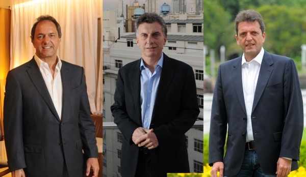 Scioli 39, Macri 25 y Massa 12