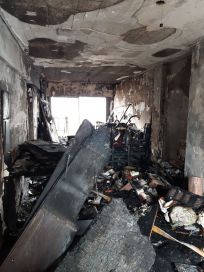 Las impactantes imágenes del trágico incendio en el departamento de Recoleta