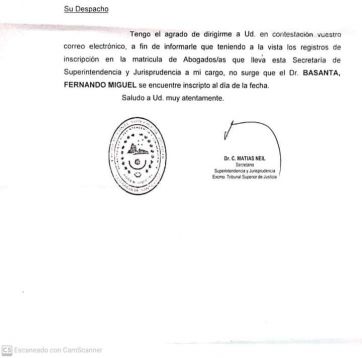 Crece la polémica ante la posible designación de Fernando Basanta: ahora revelaron que no está matriculado como abogado