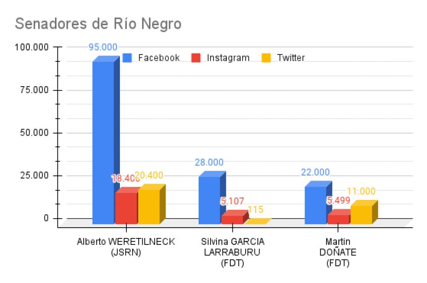 Ranking de políticos patagónicos en las redes sociales
