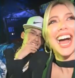 L-Gante besó a Wanda Nara en vivo antes del lanzamiento de su nueva canción