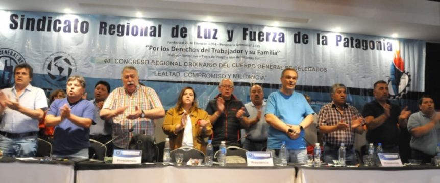 Con la insistencia de impulsar el mercado energético regional, finalizo el 44º Congreso del Sindicato de Luz y Fuerza