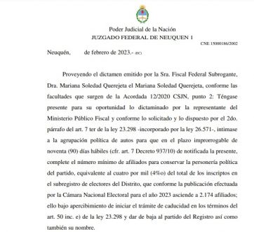 La Justicia Electoral intimó al PRO a perder su personería por falta de afiliados